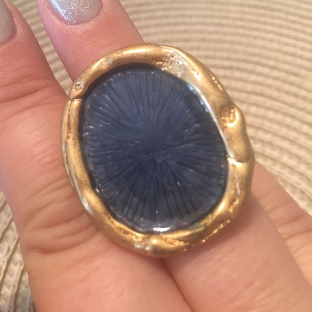 Blue stone ring